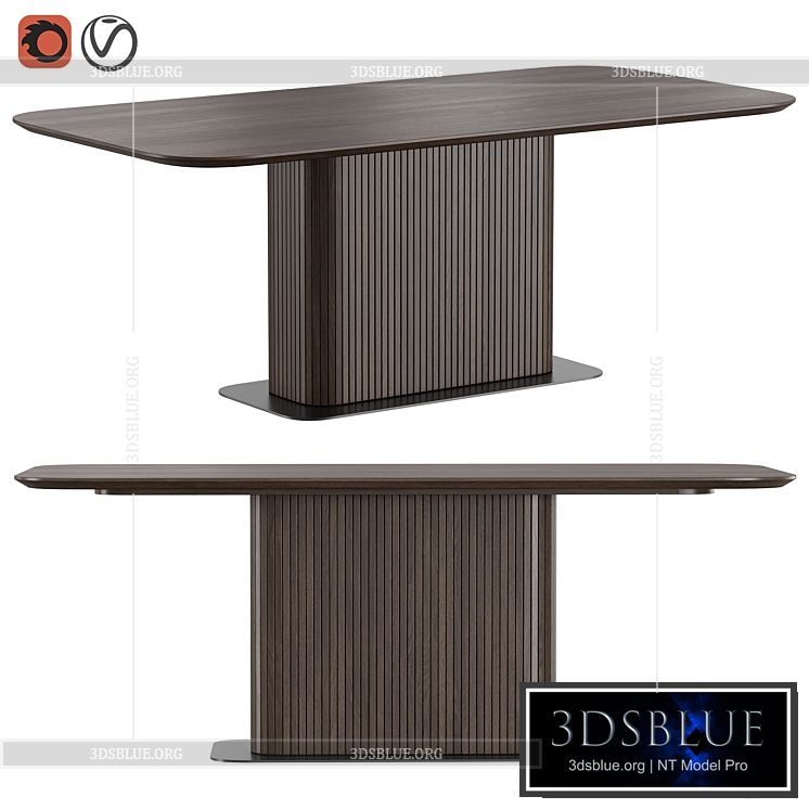 Glide Dining Table by Dantone Home 3DS Max - thumbnail 3