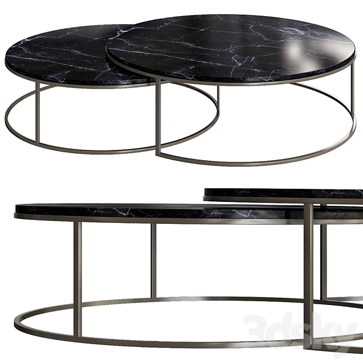 Globe west elle nest coffee table 3DS Max - thumbnail 1