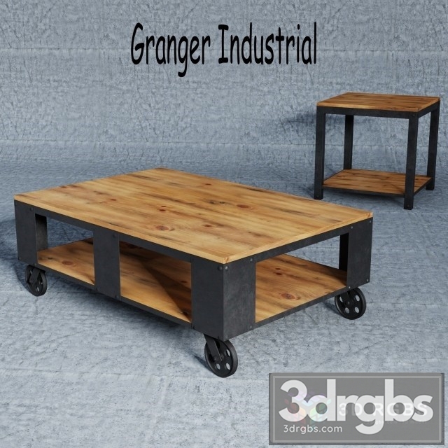 Granger Industrial Table 3dsmax Download - thumbnail 1