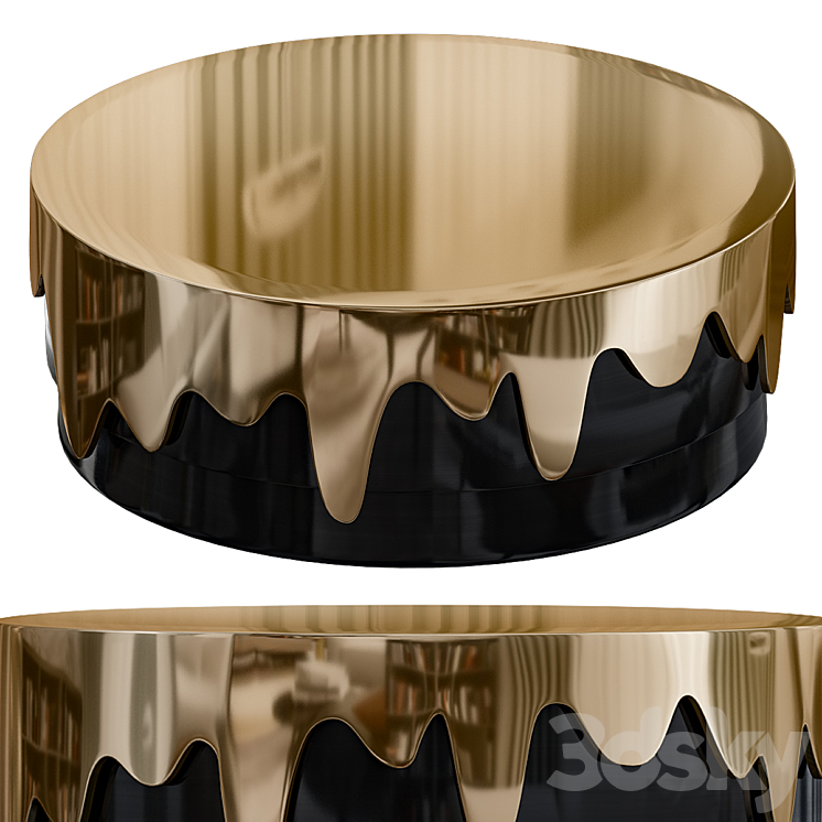 Greed round center table 3DS Max Model - thumbnail 1