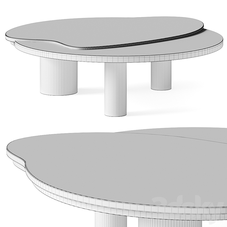 Greenapple Bordeira Coffee Table 3DS Max - thumbnail 2