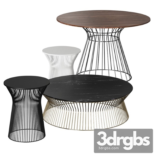 Gruppo tomasella brigitte coffee & dining tables 2 3dsmax Download - thumbnail 1