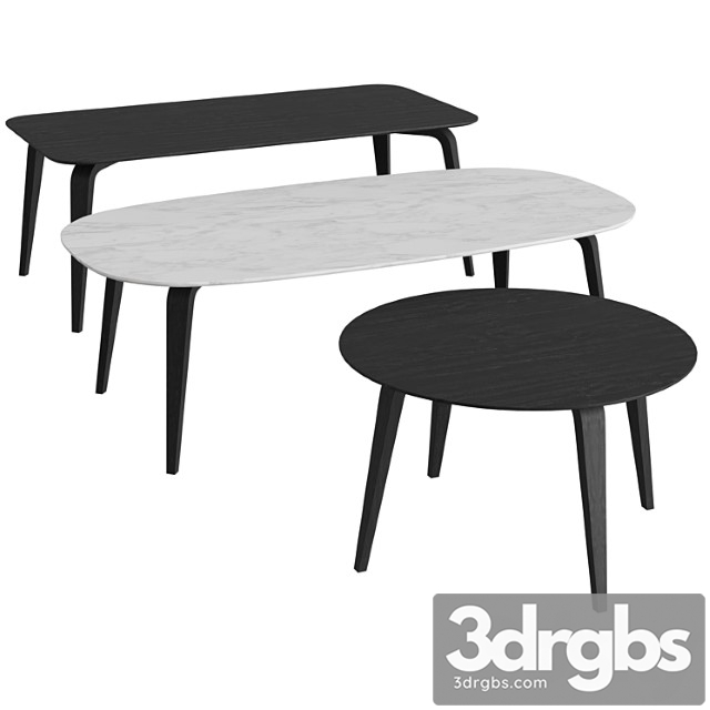 Gubi dining table wood 2 3dsmax Download - thumbnail 1