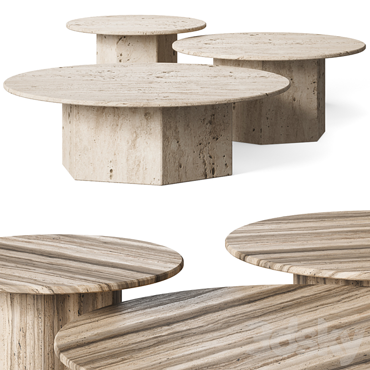 Gubi Epic Coffee Tables 3DS Max Model - thumbnail 3