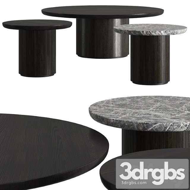 Gubi moon coffee round tables 2 3dsmax Download - thumbnail 1