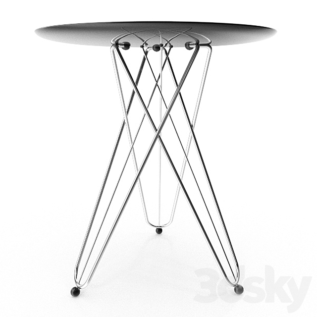 Gueridon Wire Table 3DSMax File - thumbnail 2