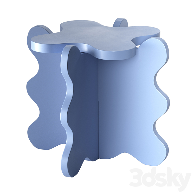 Gustaf Westman Curvy Table Mini 3DS Max Model - thumbnail 1