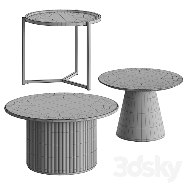 Haight Lucky Oliver tables Divan.ru 3DS Max Model - thumbnail 3