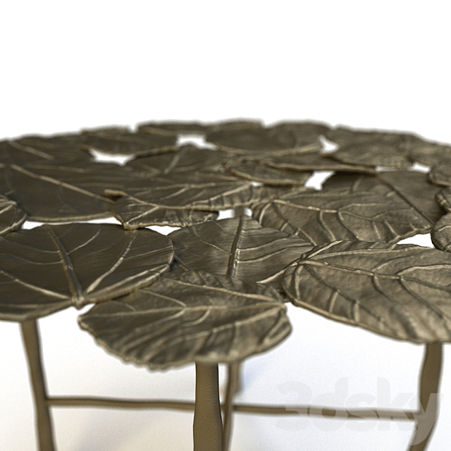 HAMILTON CONTE NYMPHEA OVAL TABLE 3DS Max Model - thumbnail 2