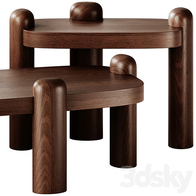 Hamilton Conte Seven Coffee Tables 3ds Max - thumbnail 3