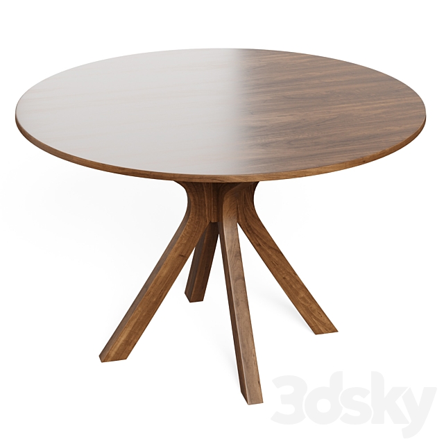 Hansell Dining Table 3DSMax File - thumbnail 4