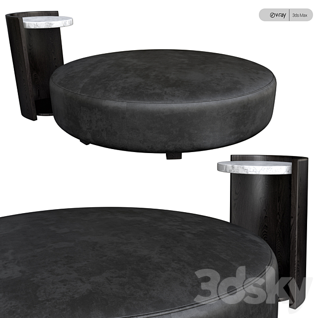 Harmon Coffee Table 3DSMax File - thumbnail 2