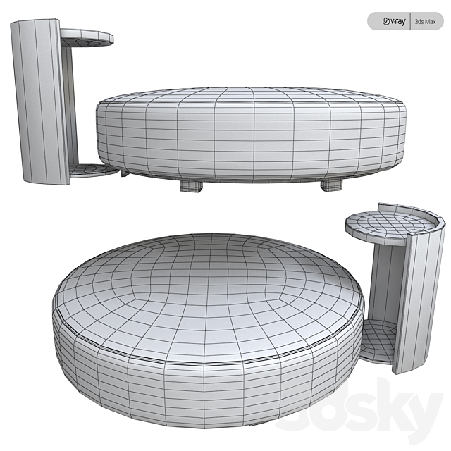 Harmon Coffee Table 3DSMax File - thumbnail 3