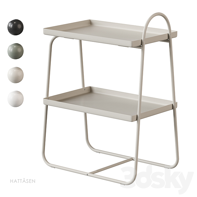 HATTASEN IKEA side table 3ds Max - thumbnail 1