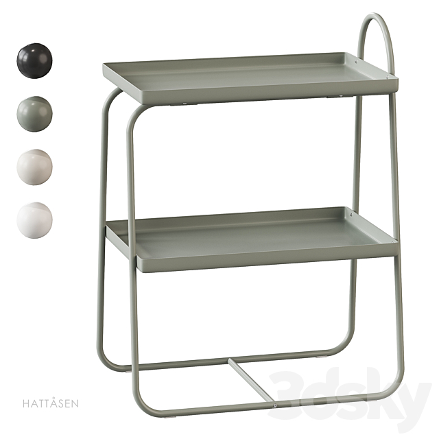 HATTASEN IKEA side table 3ds Max - thumbnail 2