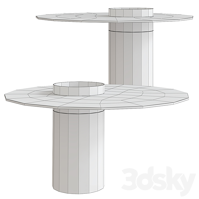 Haumea-T Dining Table Gallotti & Radice 3DSMax File - thumbnail 2