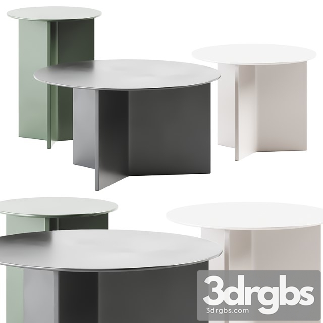 Hay slit coffee tables set - thumbnail 1