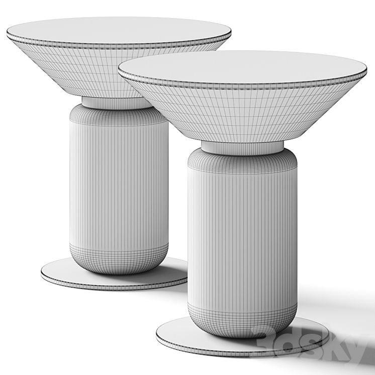 HC28 Aurora Coffee & Side Table 3DS Max - thumbnail 2