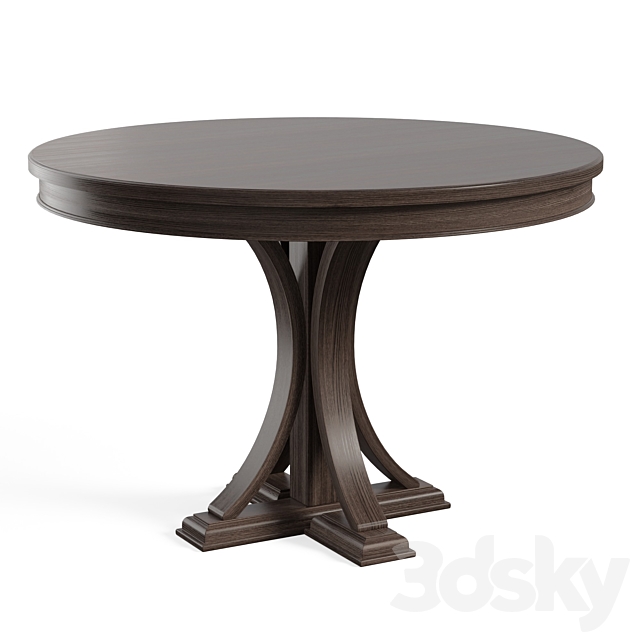 Helena Pedestal Dining Table 3DSMax File - thumbnail 1