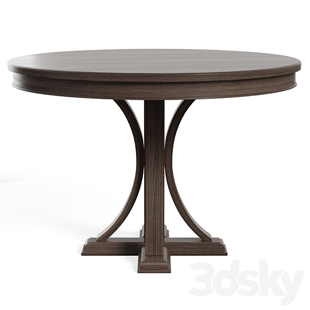 Helena Pedestal Dining Table 3DSMax File - thumbnail 2