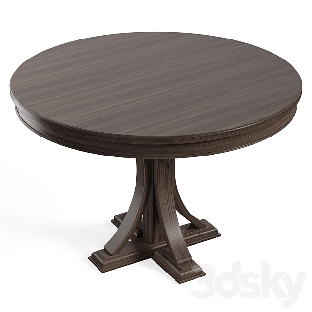 Helena Pedestal Dining Table 3DSMax File - thumbnail 3