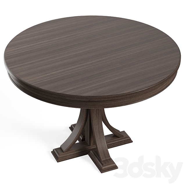 Helena Pedestal Dining Table 3DSMax File - thumbnail 5