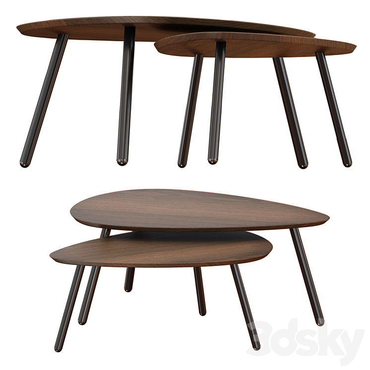 HENDRIX NESTING COFFEE TABLE 3DS Max - thumbnail 2