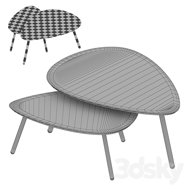 HENDRIX NESTING COFFEE TABLE 3DSMax File - thumbnail 5