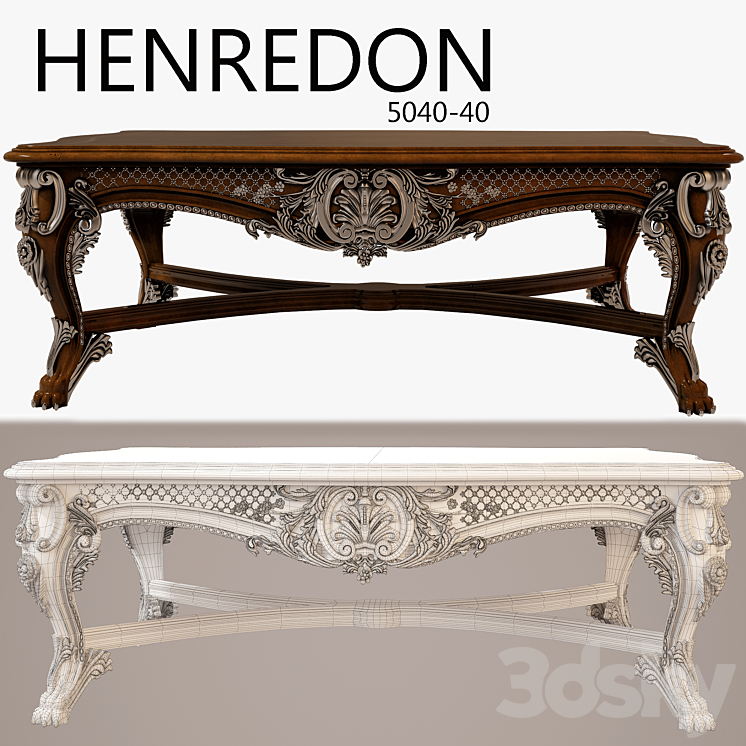 HENREDON COCKTAIL TABLE 5040-40 3DS Max - thumbnail 1