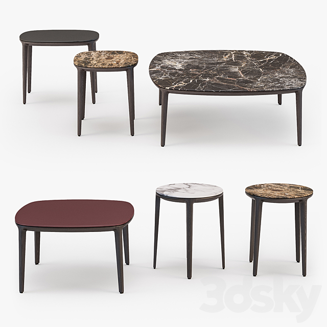 Henry coffee tables set 3DSMax File - thumbnail 2