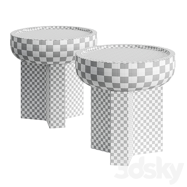 Henry Side Table by Joris Poggioli 3DS Max Model - thumbnail 3