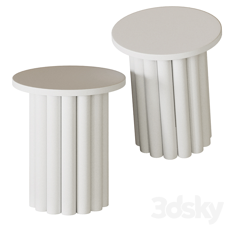 Hera Side Table 3DS Max Model - thumbnail 1