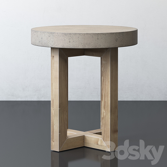 Heston Round Side Table 3DSMax File - thumbnail 3