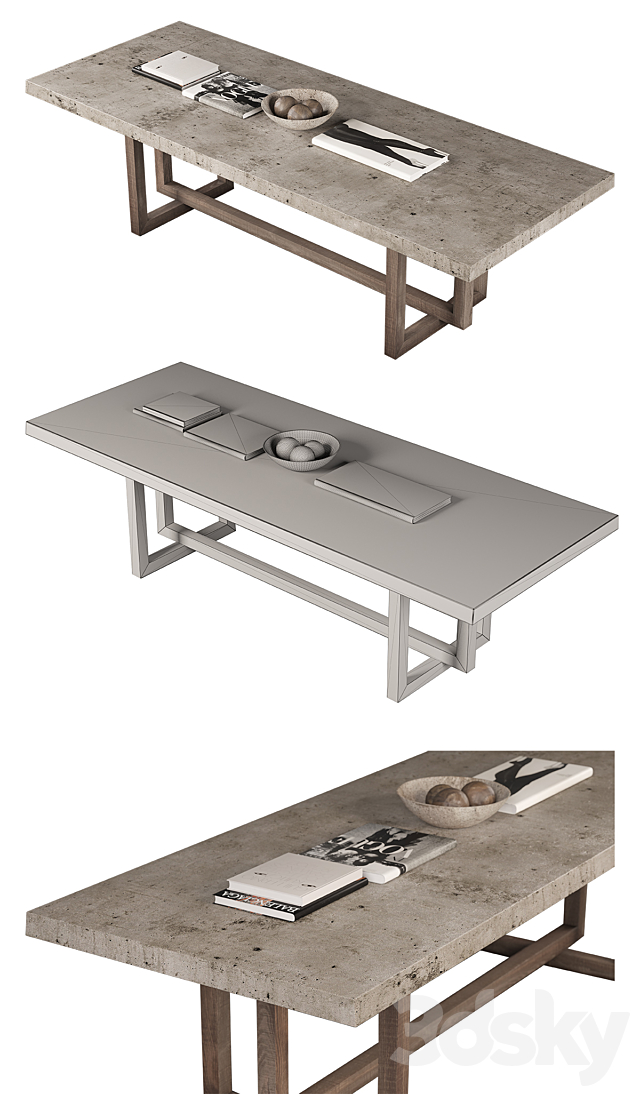 heston table 3DSMax File - thumbnail 2