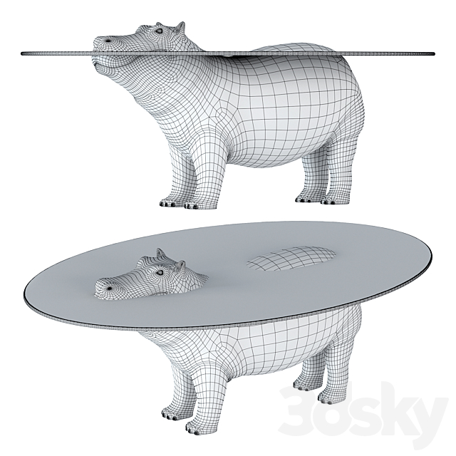 Hippo Table 01 3DSMax File - thumbnail 2