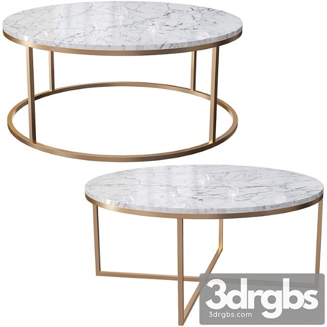 Hollywood & round coffee tables - thumbnail 1