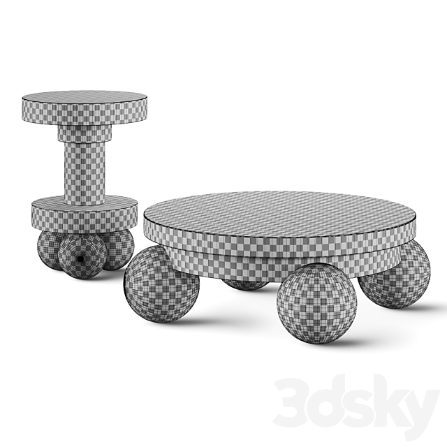 Hommes Duna Coffee Tables 3DSMax File - thumbnail 2