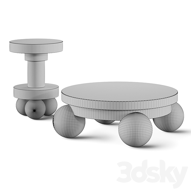 Hommes Duna Coffee Tables 3DSMax File - thumbnail 3