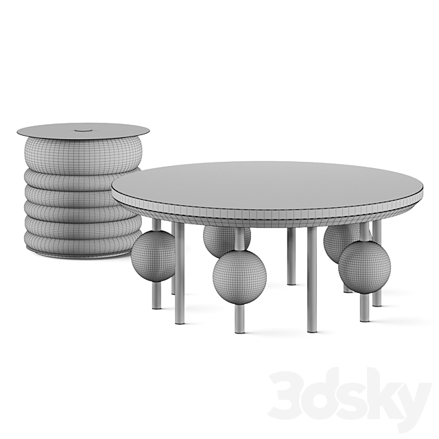 Hommes Harveycanne and Kosmos Coffee Tables 3DSMax File - thumbnail 3