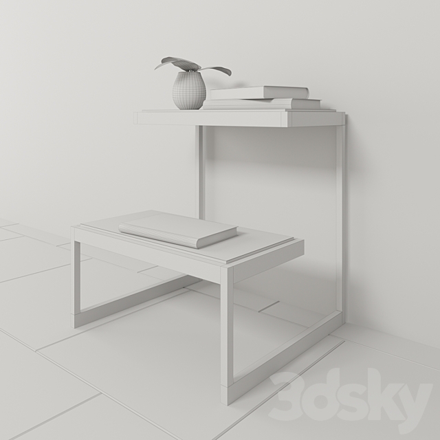 Hooker Furniture. Curata End Table 3ds Max - thumbnail 3