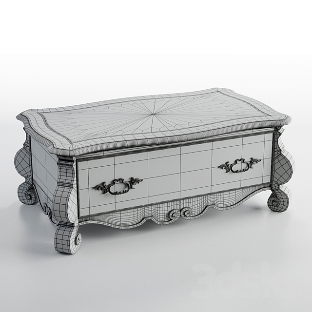 Hooker Furniture Living Room Chatelet Rectangle Cocktail Table 3ds Max - thumbnail 2