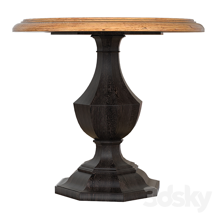 Hooker Furniture Sanctuary Wood Round Accent Table 5402-50001 3DS Max - thumbnail 2