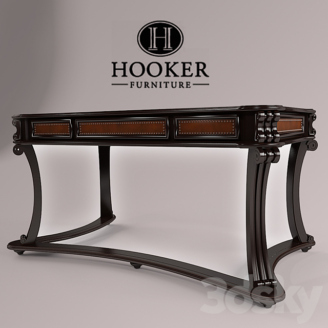 Hooker Writing Desk 3DS Max Model - thumbnail 3