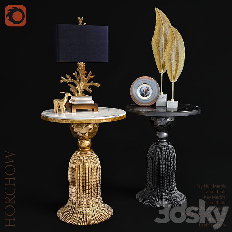 HORCHOW Decorative set 3DS Max Model - thumbnail 1