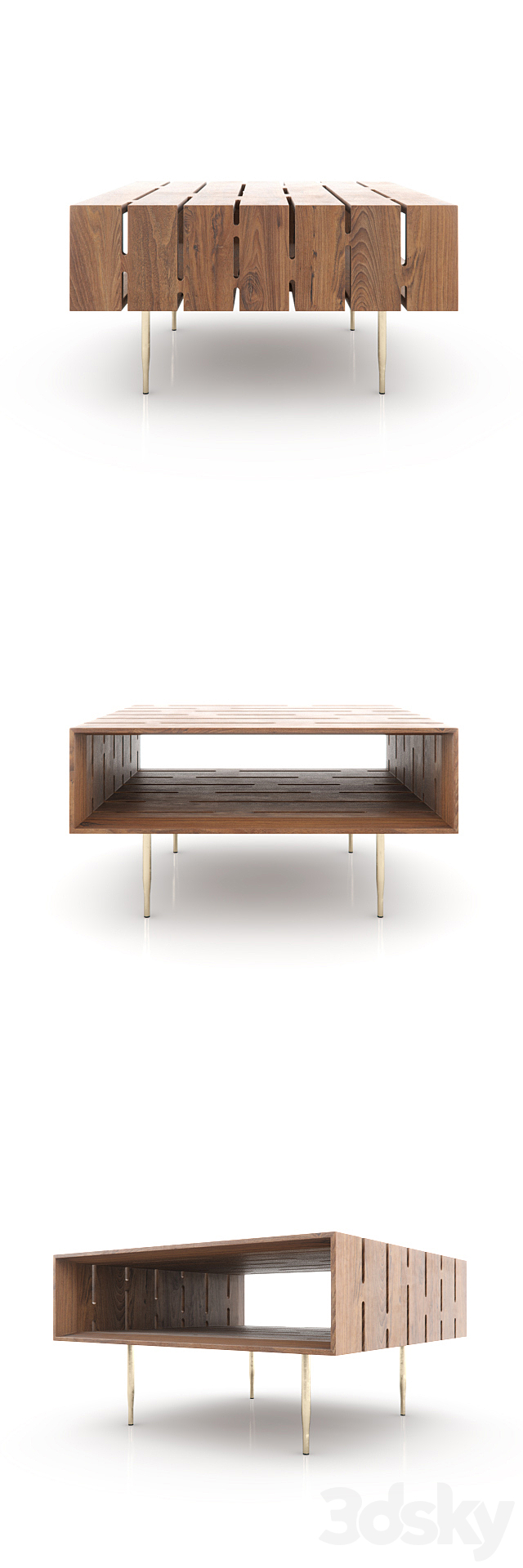 Horizons coffee table 3DS Max Model - thumbnail 2