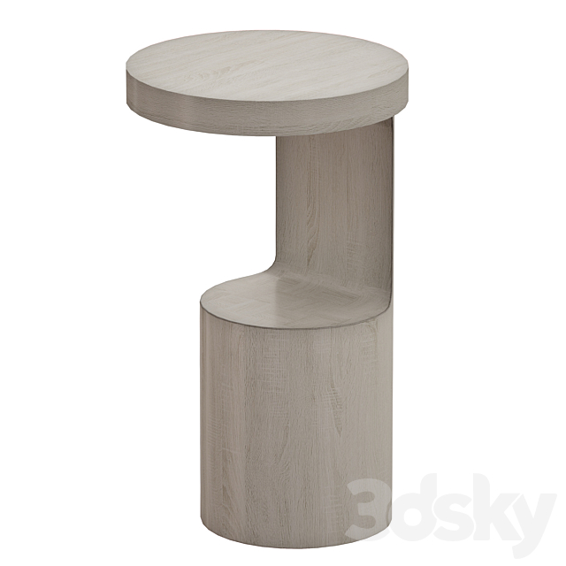 Hout End Table (Crate and Barrel) 3DSMax File - thumbnail 3