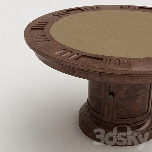 Howard Miller – Ithaca Game Table 3DS Max Model - thumbnail 2