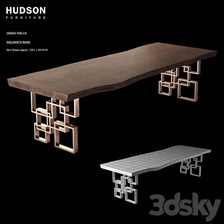 Hudson Squares Base 3DS Max - thumbnail 1