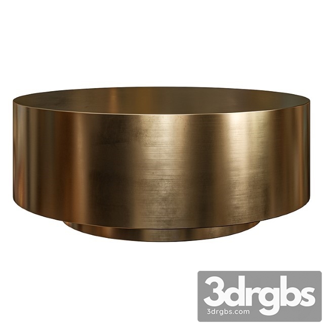 Ibiza Brushed Brass Coffe Table By Modshop 3dsmax Download - thumbnail 1