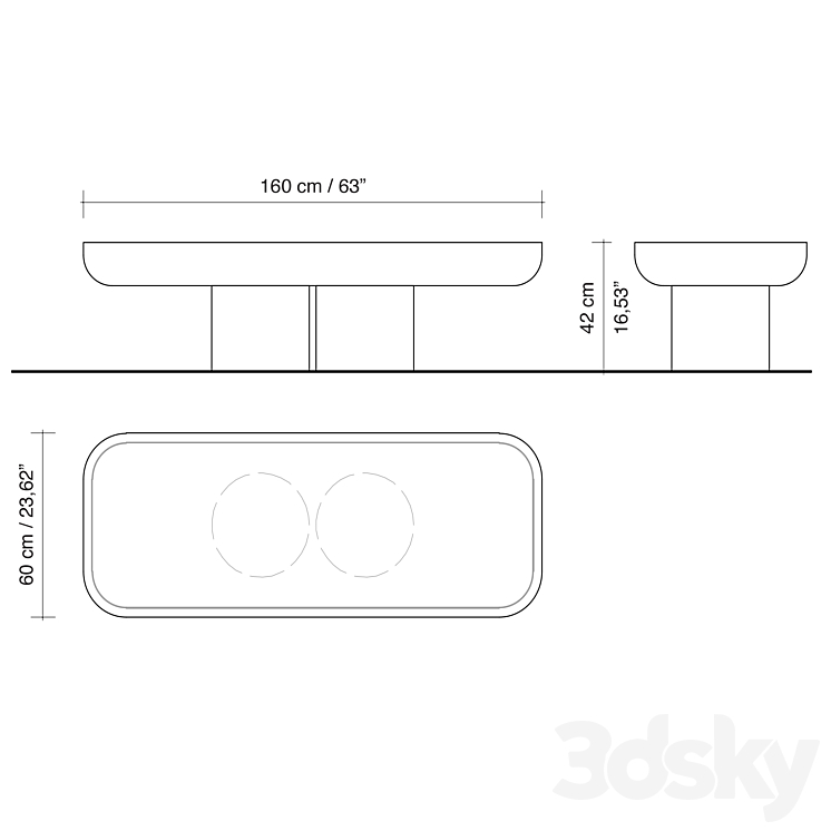 Idia table by JORIS POGGIOLI 3DS Max - thumbnail 2